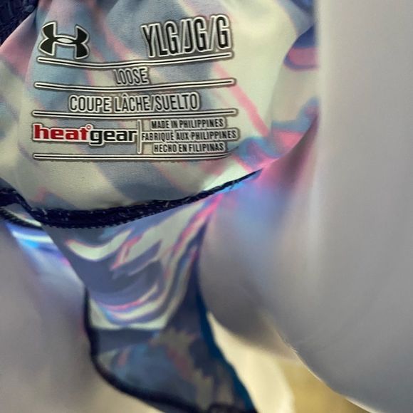 Under Armor Youth Heat Gear Color Splash Active Running Shorts Size Large - Picture 4 of 4